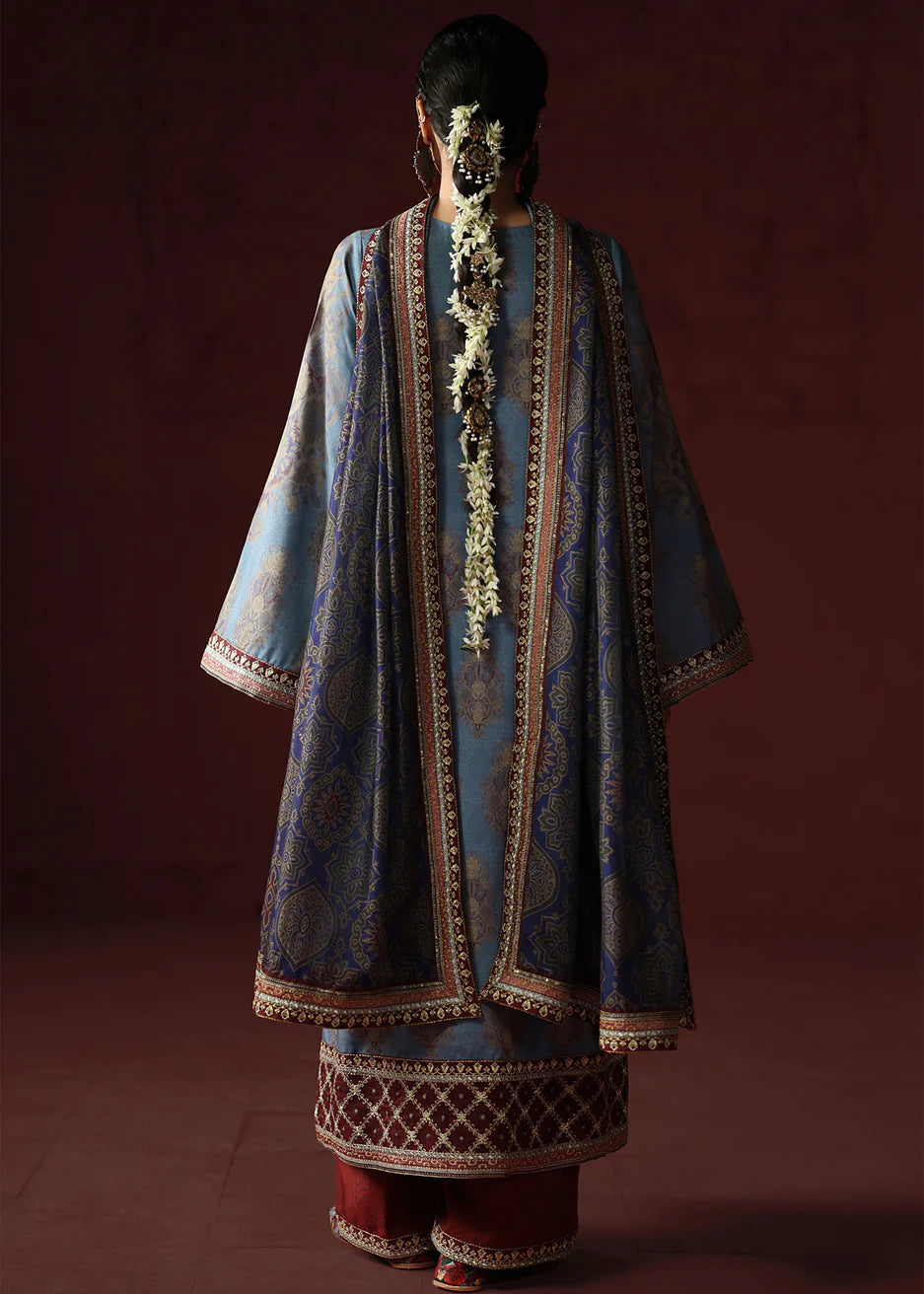 03-Piece Printed Lawn Suit With Embroidery | Ready To Wear