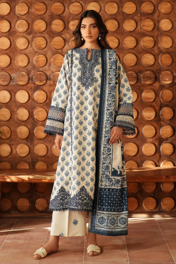 3  Piece Stitched Lawn Dress  -  Ready  to Wear