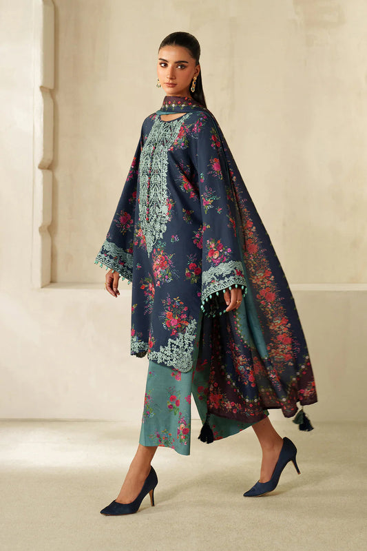 3Pcs Embroidered Lawn Suit Ready To Wear