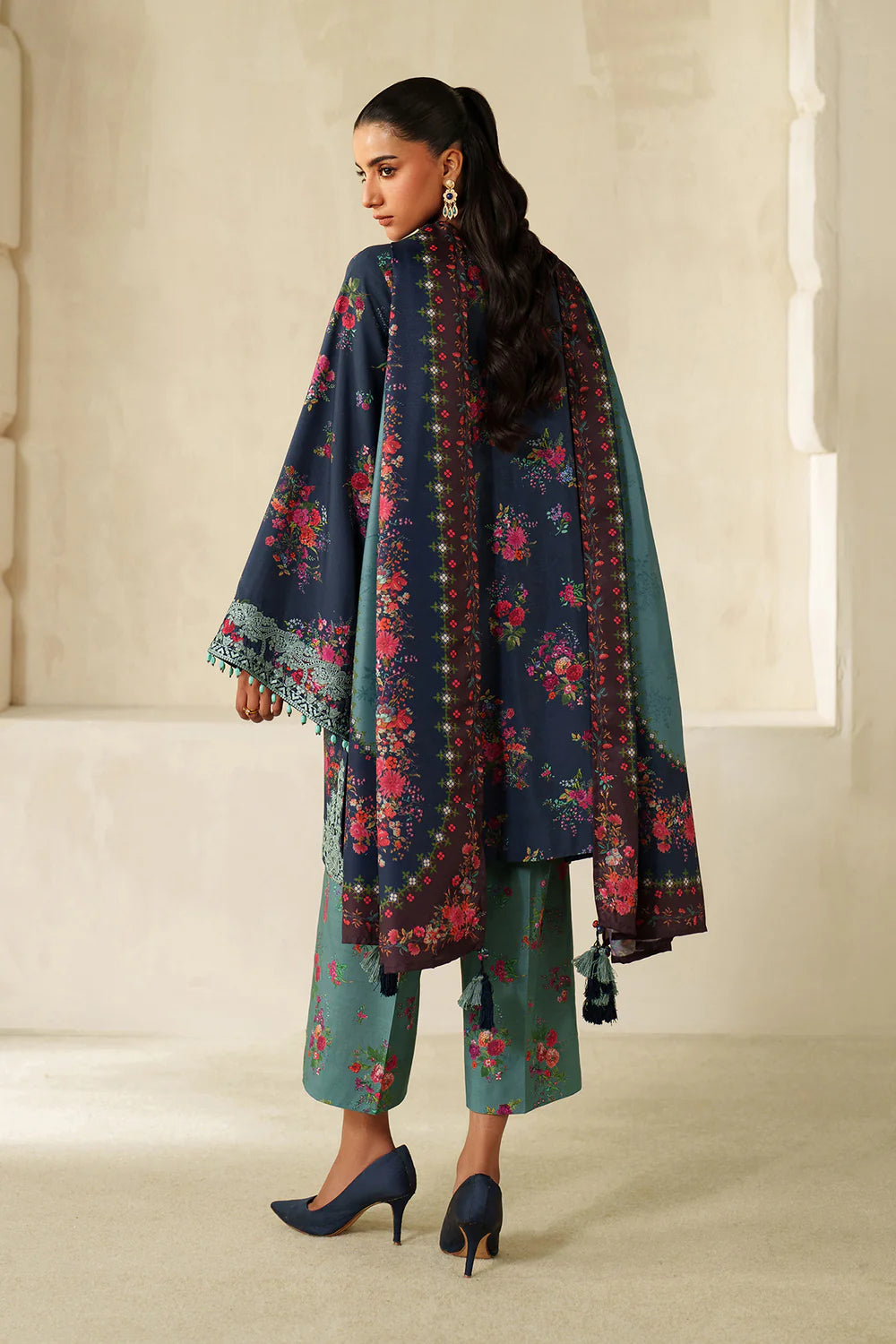 3Pcs Embroidered Lawn Suit Ready To Wear