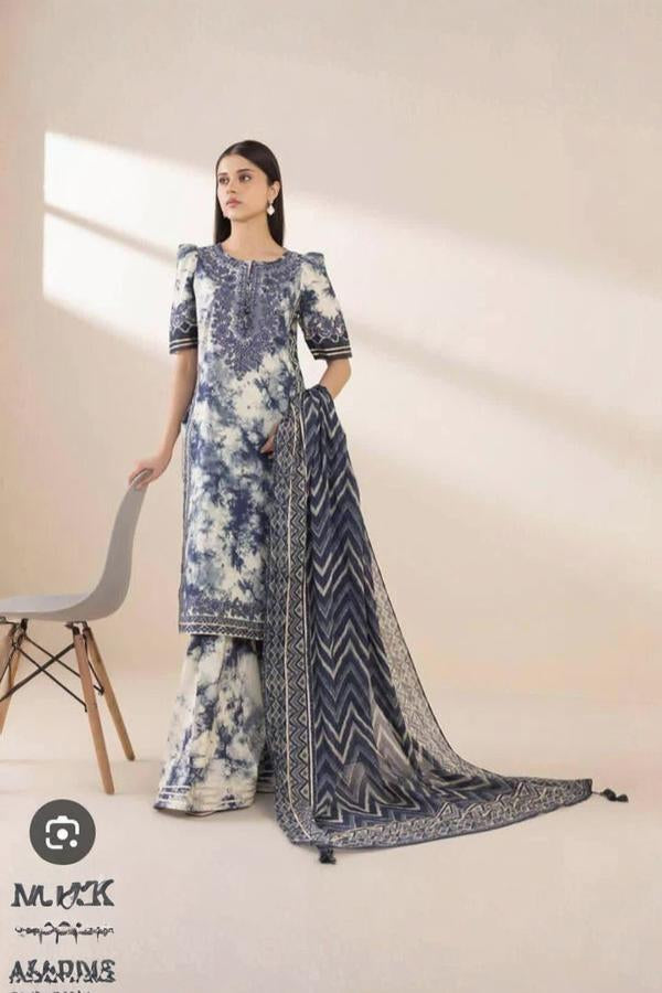 3 Piece - Embroidered Lawn Suit