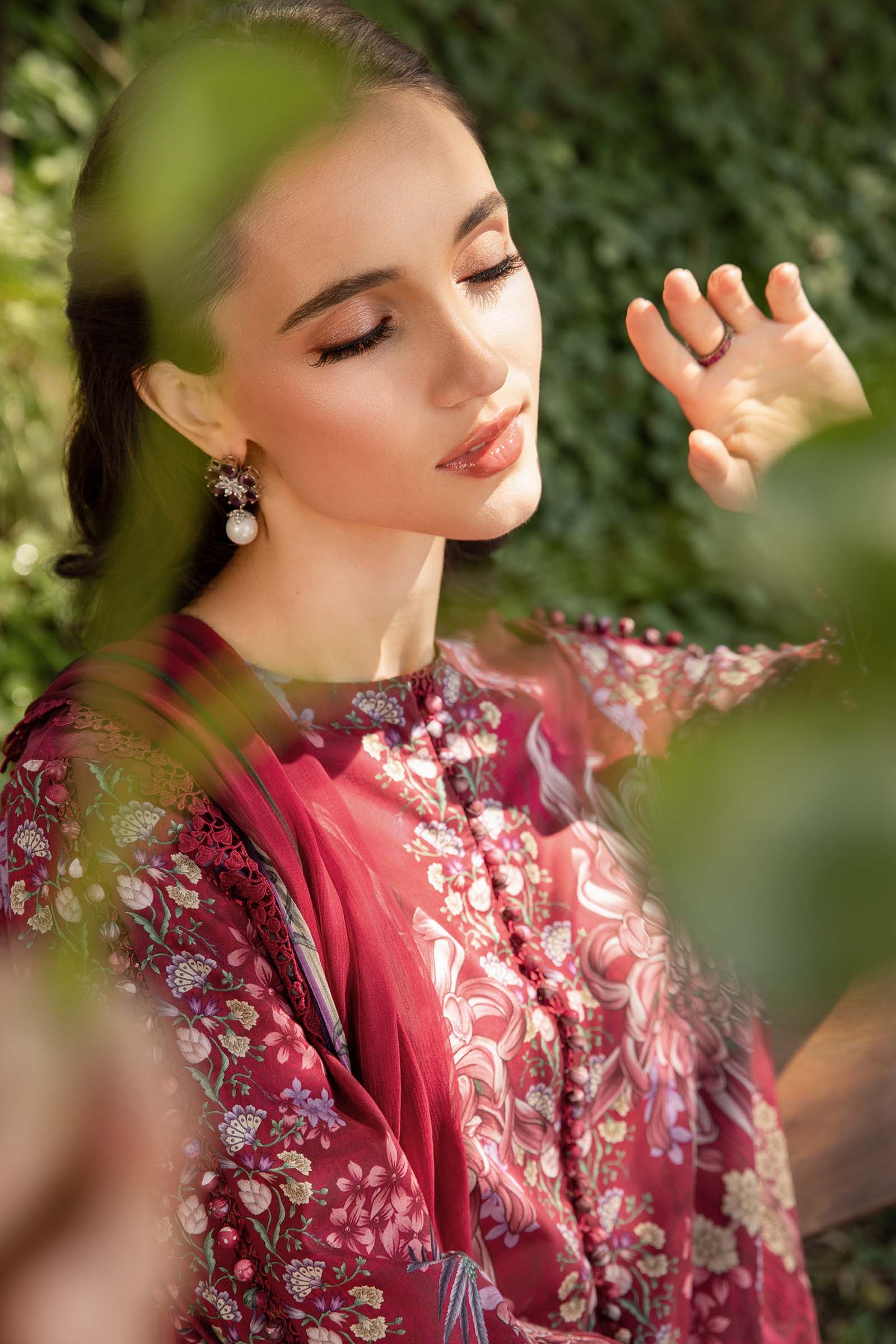 3 Piece Stitched Lawn Suit - Ready To Wear