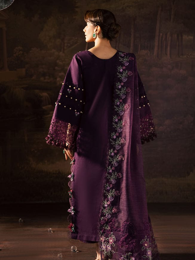03-Piece Cotton Suit With Net Dupatta | Ready To Wear