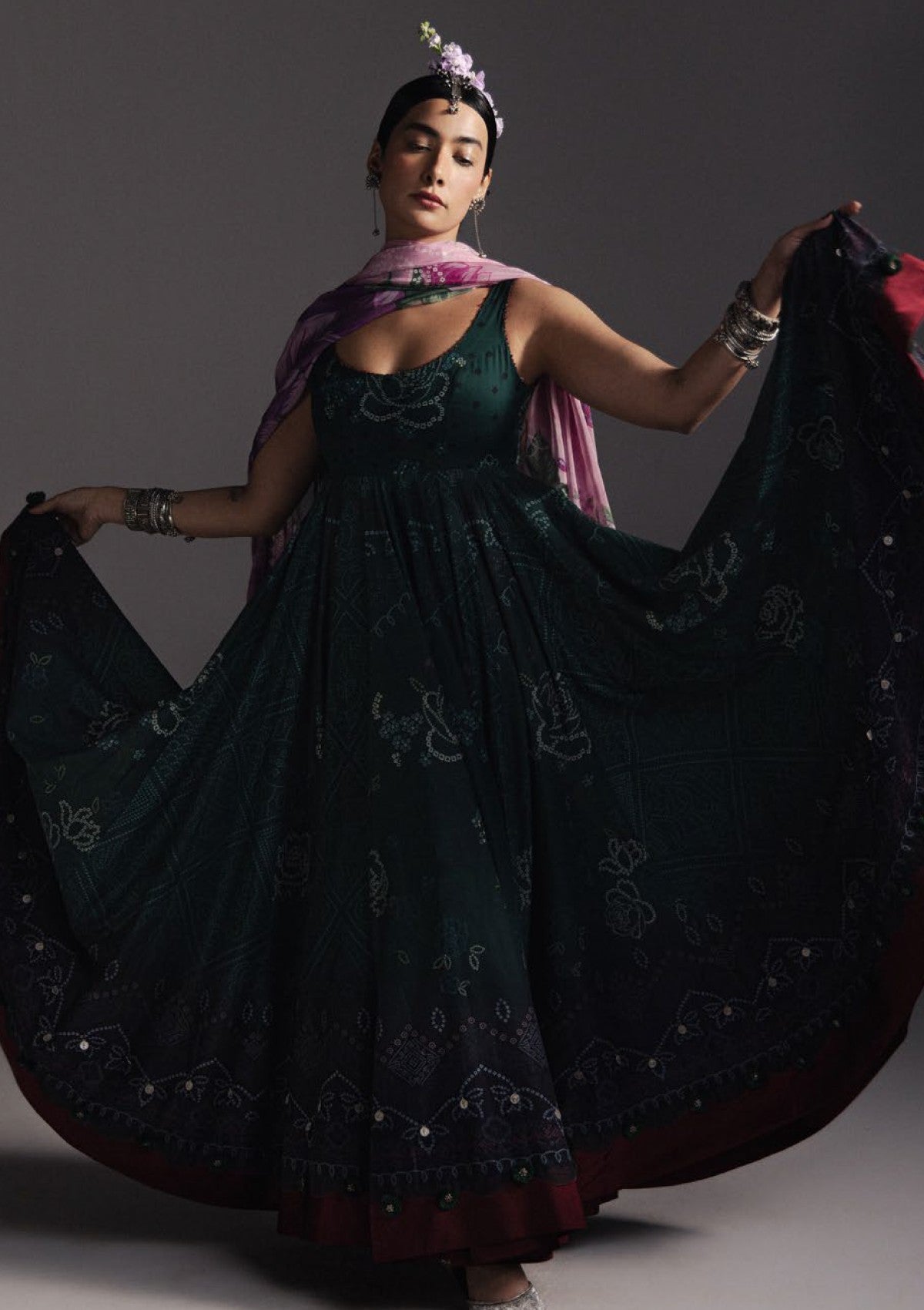 3 Piece Digital Printed Lawn Suit with Chiffon Dupatta | Ready to Wear