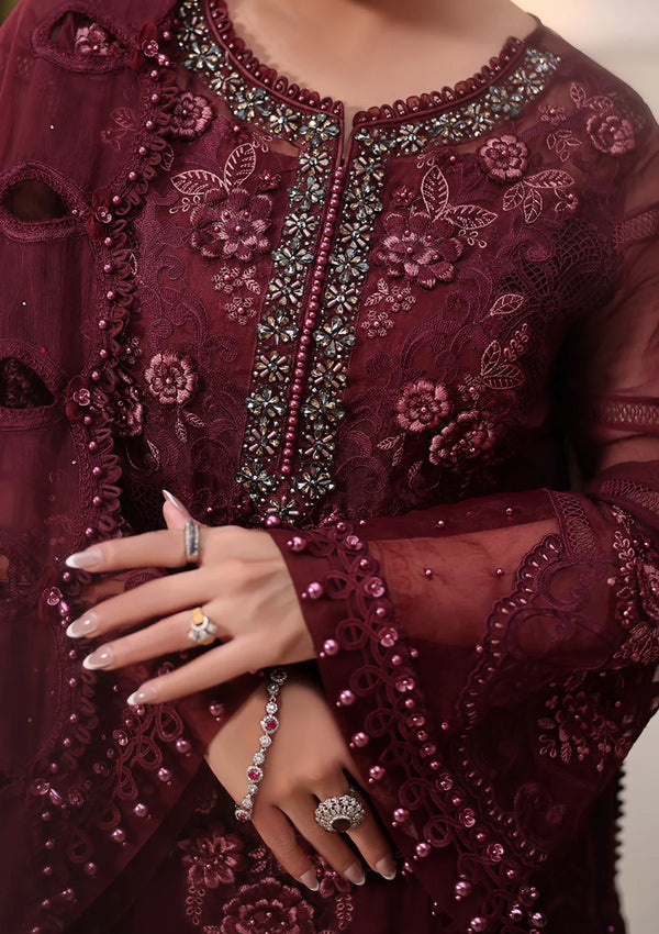 3 Pcs Chiffon Suit With Silk Dupatta | Ready To Wear