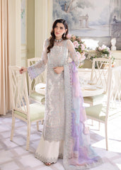3 Piece Stitched Chiffon Embroidery Dress - Ready To Wear