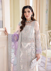 3 Piece Stitched Chiffon Embroidery Dress - Ready To Wear