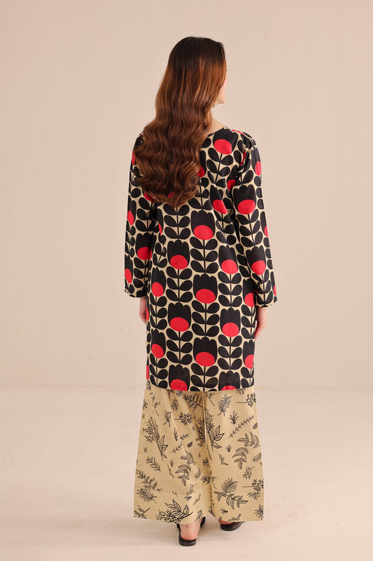 2 Piece Stitched  Printed Cotton Lawn Suit - Ready to Wear