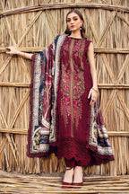 3 Piece Stitched Dhanak Dress - Ready To Wear