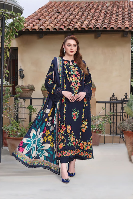 03-Piece Embroidered Lawn Suit | Ready To Wear