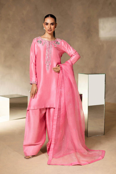 Stitched Luxury Cotton Silk Suit – Hand-Embellished Elegance