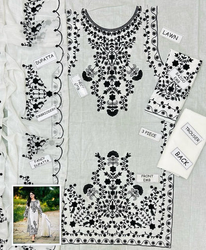 3 Piece Lawn Ready To Wear