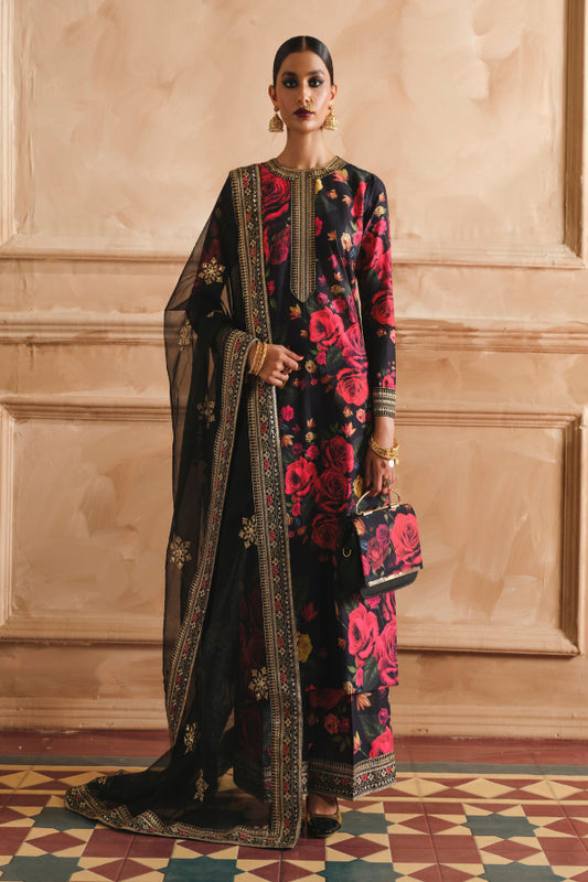 3 Piece Stitched Silk Suit - Ready to Wear