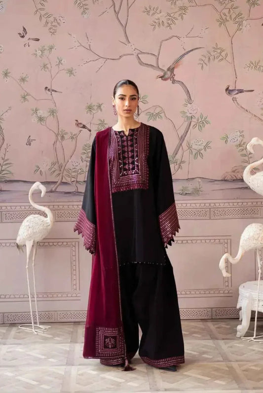 03-Piece Embroidered Lawn Suit | Ready To Wear