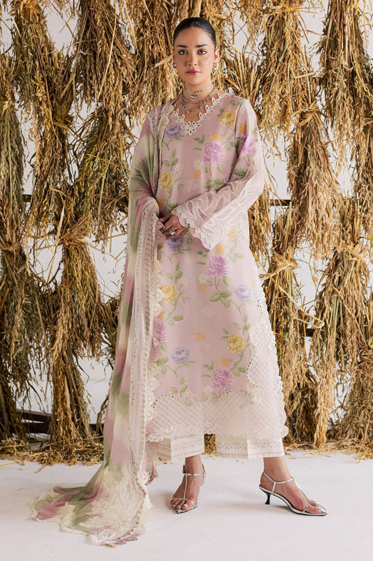 03 Piece Digital Printed Lawn Suit - Ready To Wear