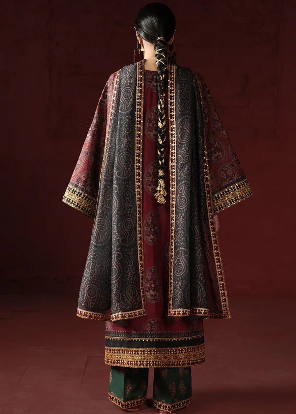 03-Piece Printed Lawn Suit With Embroidery | Ready To Wear