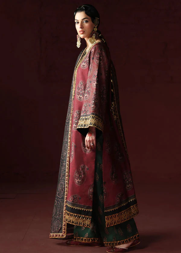 03-Piece Printed Lawn Suit With Embroidery | Ready To Wear