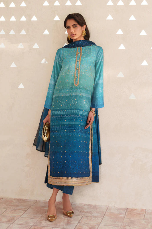 Marina Deep - 3 Piece Lawn Suit | Ready To Wear
