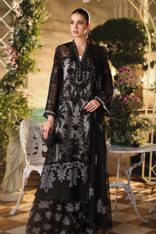 03-Piece Chiffon Suit With Heavy Embroidery - Ready To Wear