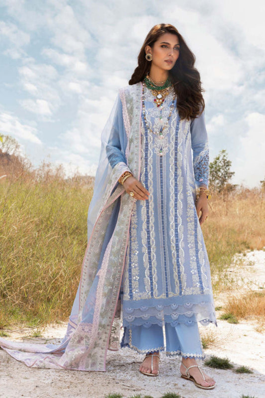 3Pcs Heavy Embroidered Lawn Suit Ready To Wear