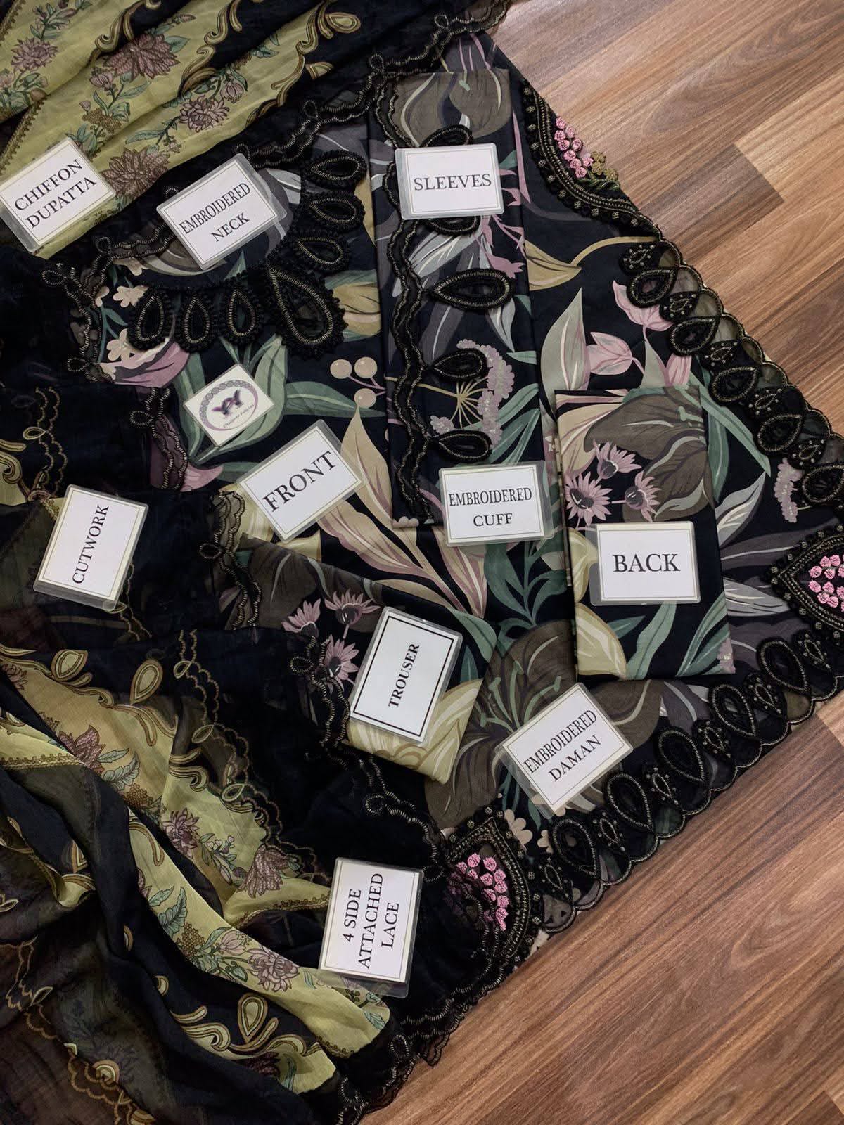 3 Piece Luxury Ready To Wear Dress