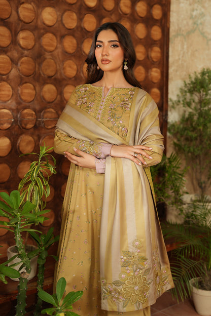 3 Piece Embroidered Lawn  Stitched Suit Ready To Wear