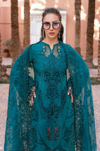 3 Piece Stitched Chikankari Embroidery Suit - Ready To Wear