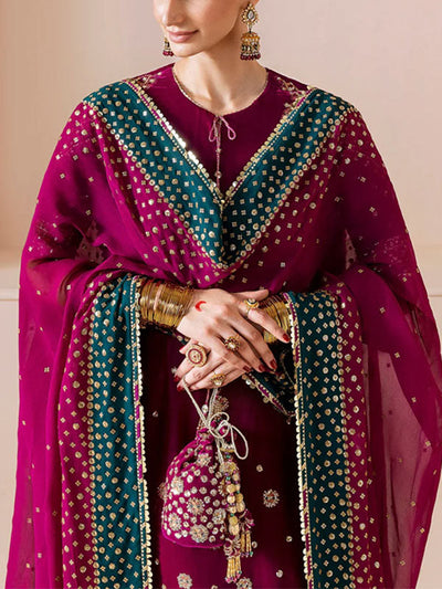 3 Piece Stitched Embroidered Dress - Ready To Wear