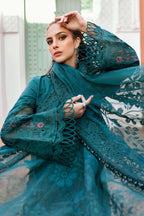 3 Piece Stitched Chikankari Embroidery Suit - Ready To Wear