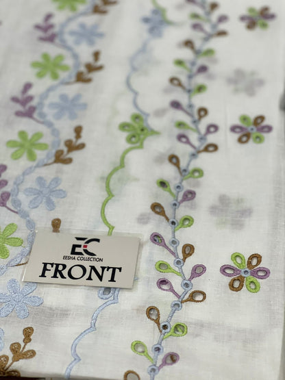 3 Piece Stitched Lawn Suit Ready To Wear