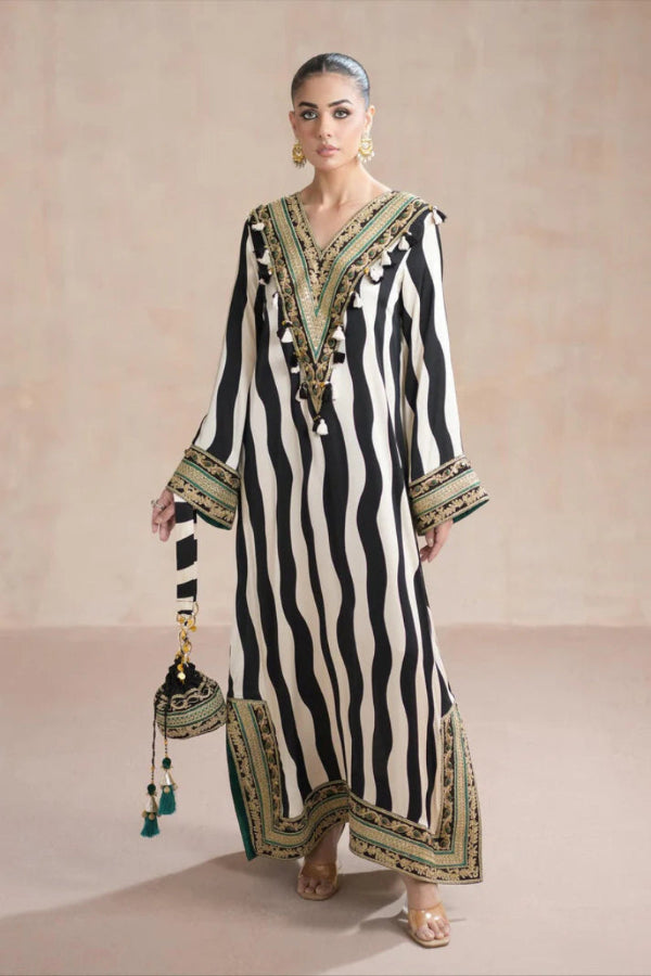 2 Piece  Stitched Silk Suit - Ready to  Wear