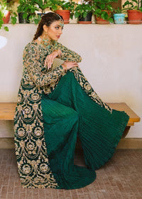 03-Piece Heavy Embroidered Korean Raw Silk - Ready To Wear
