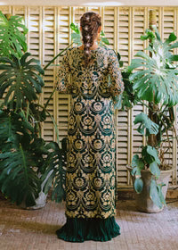 03-Piece Heavy Embroidered Korean Raw Silk - Ready To Wear