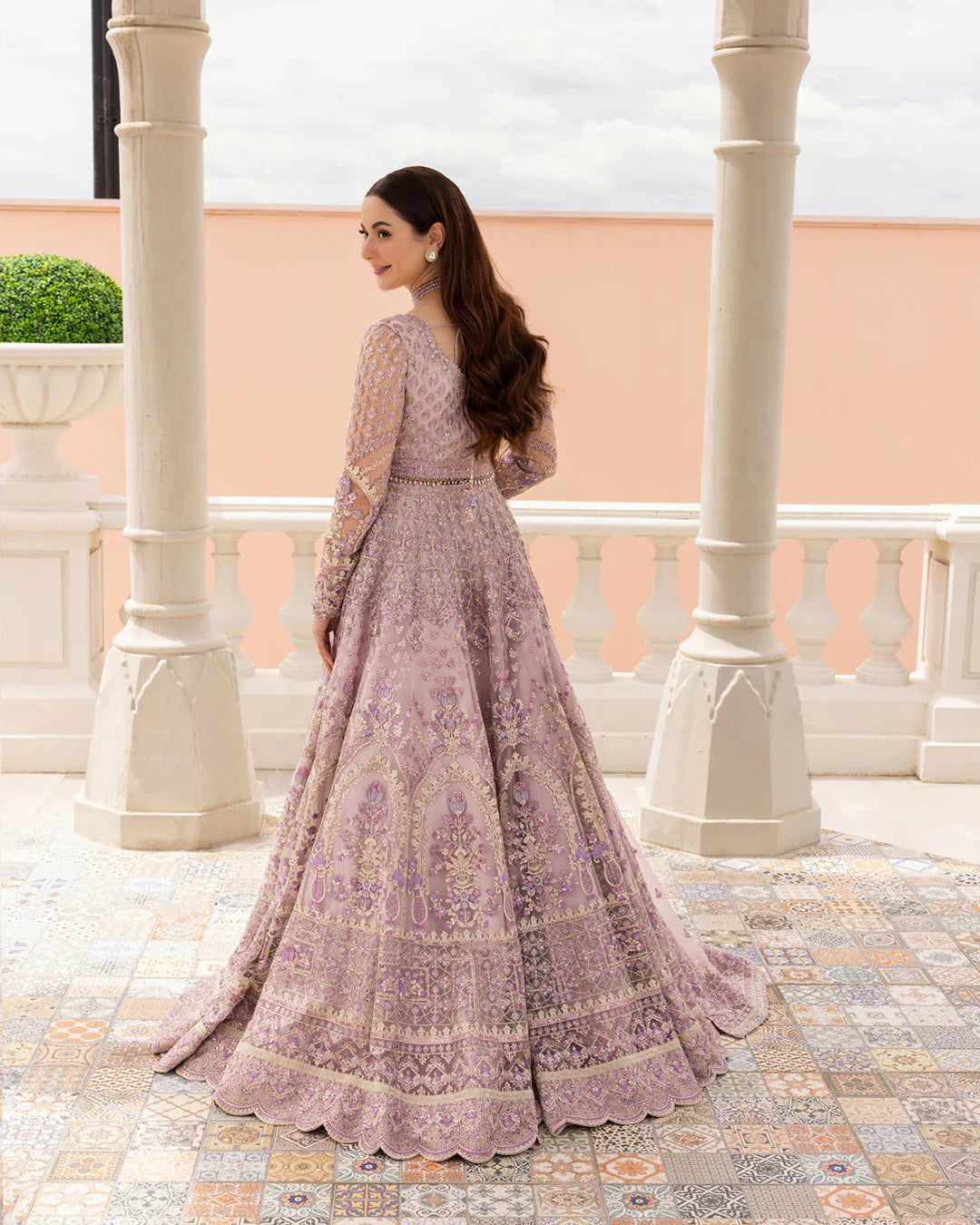 03-Piece Heavy Embroidered Pishwas With Organza Dupatta - Ready To Wear