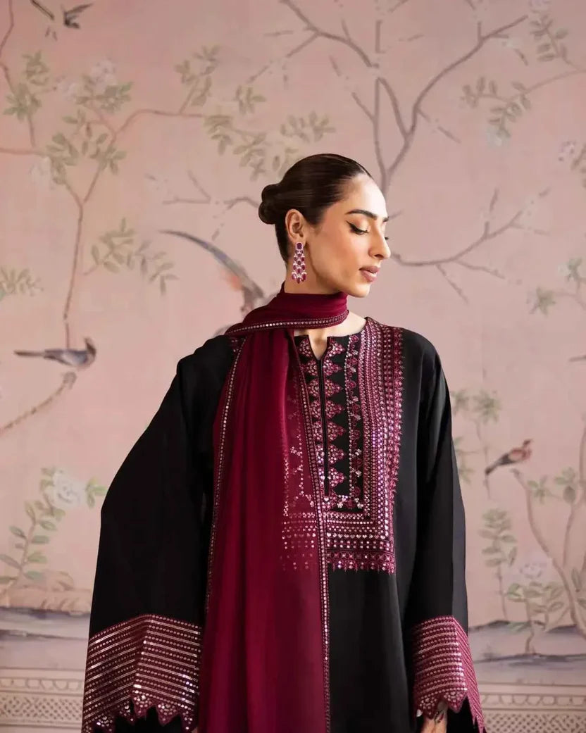 03-Piece Embroidered Lawn Suit | Ready To Wear