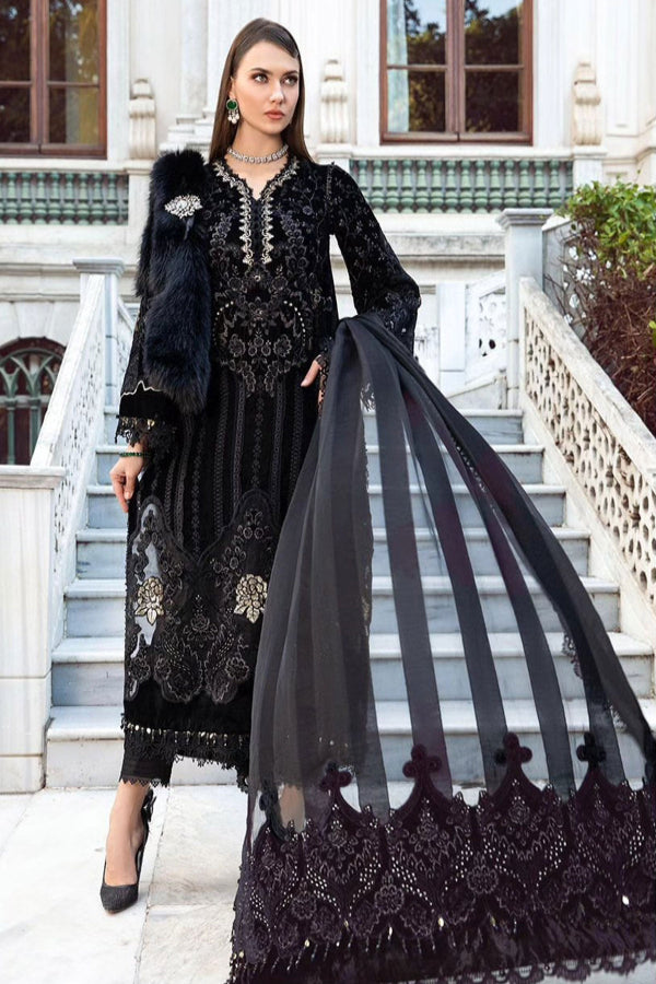 3 Piece Stitched Velvet suit - Ready to Wear – UZS Collection USA