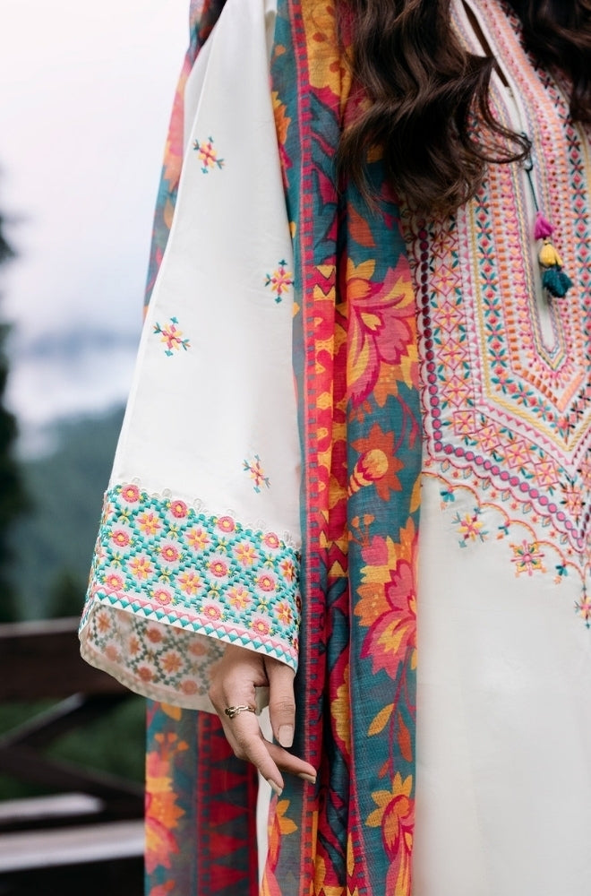 3 Piece Stitched Dhanak Dress for Winter - Ready To Wear