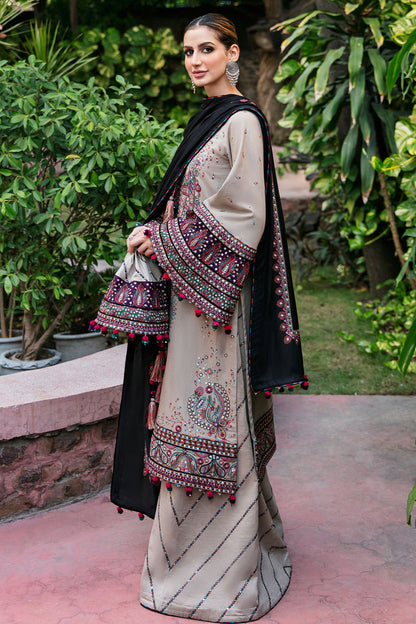 3  Piece Stitched Dhanak   Suit - Ready to Wear