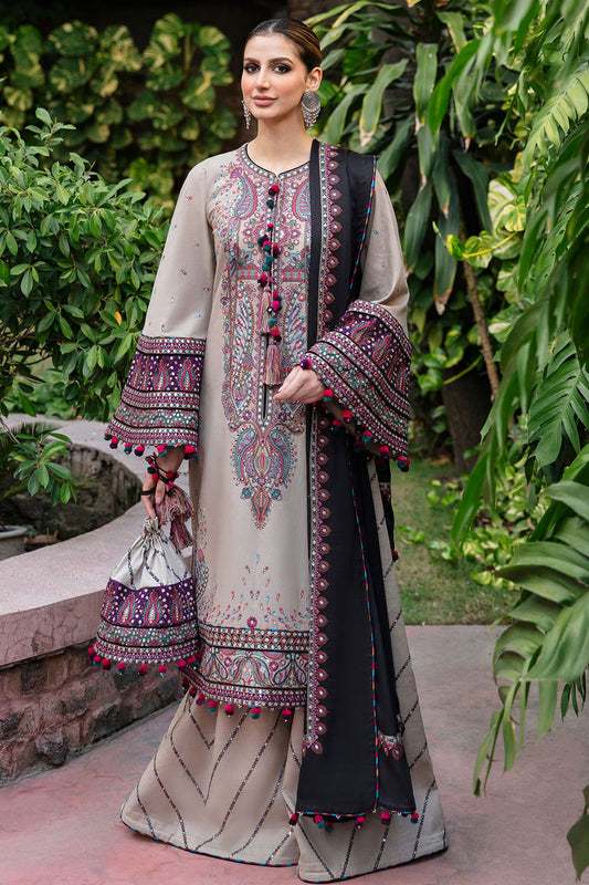 3  Piece Stitched Dhanak   Suit - Ready to Wear
