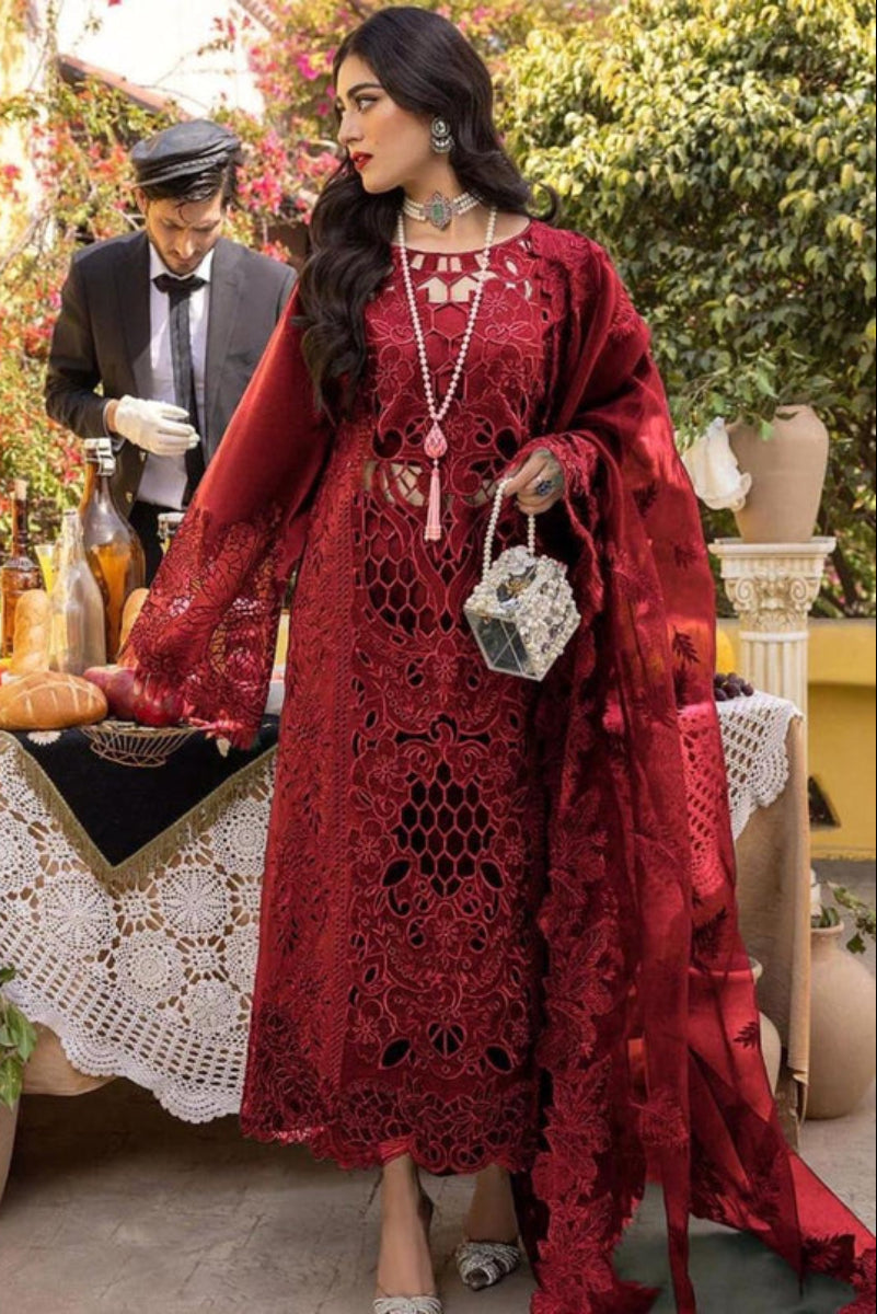 3 Piece Heavy Embroidered Lawn Suit Ready To Wear