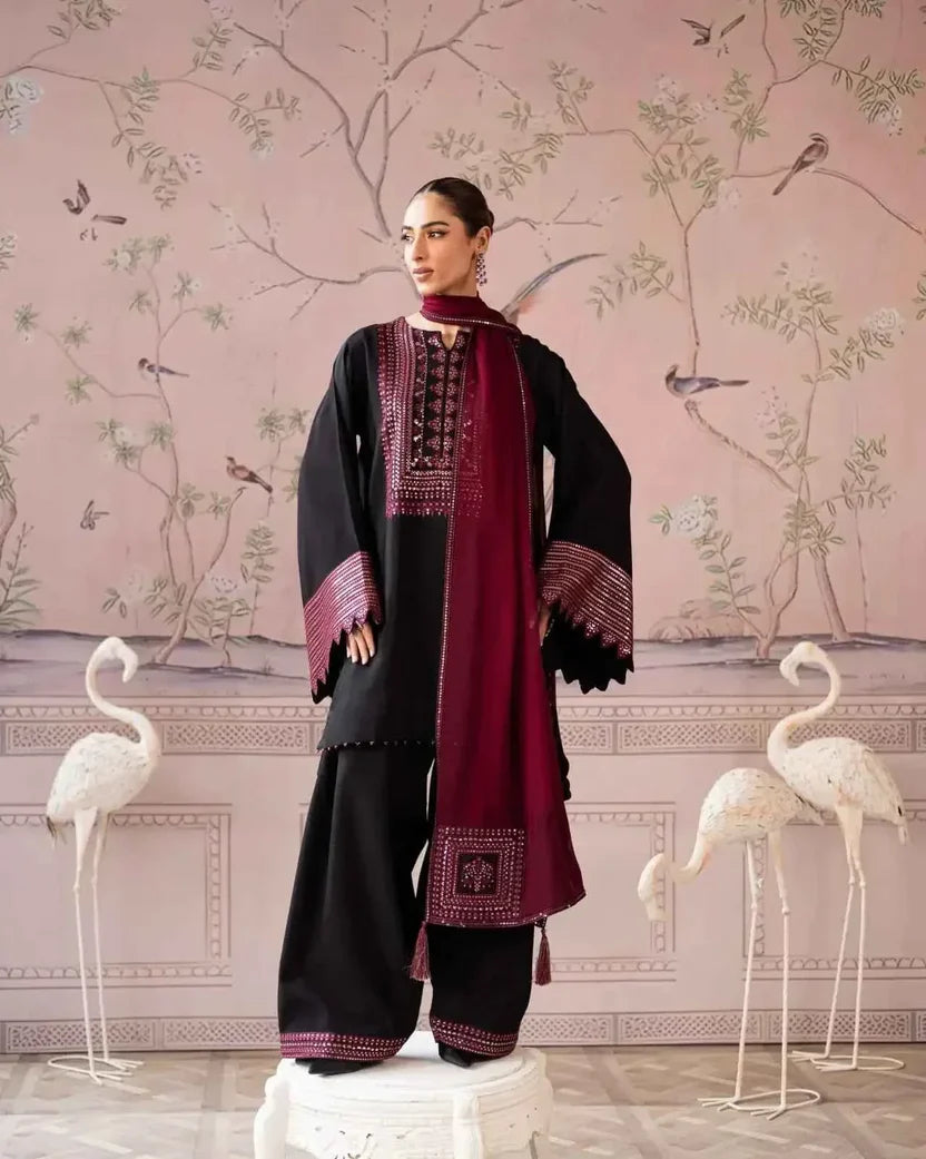 03-Piece Embroidered Lawn Suit | Ready To Wear