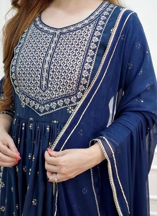 3 Piece Stitched Linen Dress - Ready To Wear