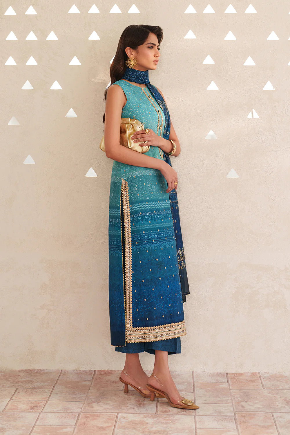 Marina Deep - 3 Piece Lawn Suit | Ready To Wear