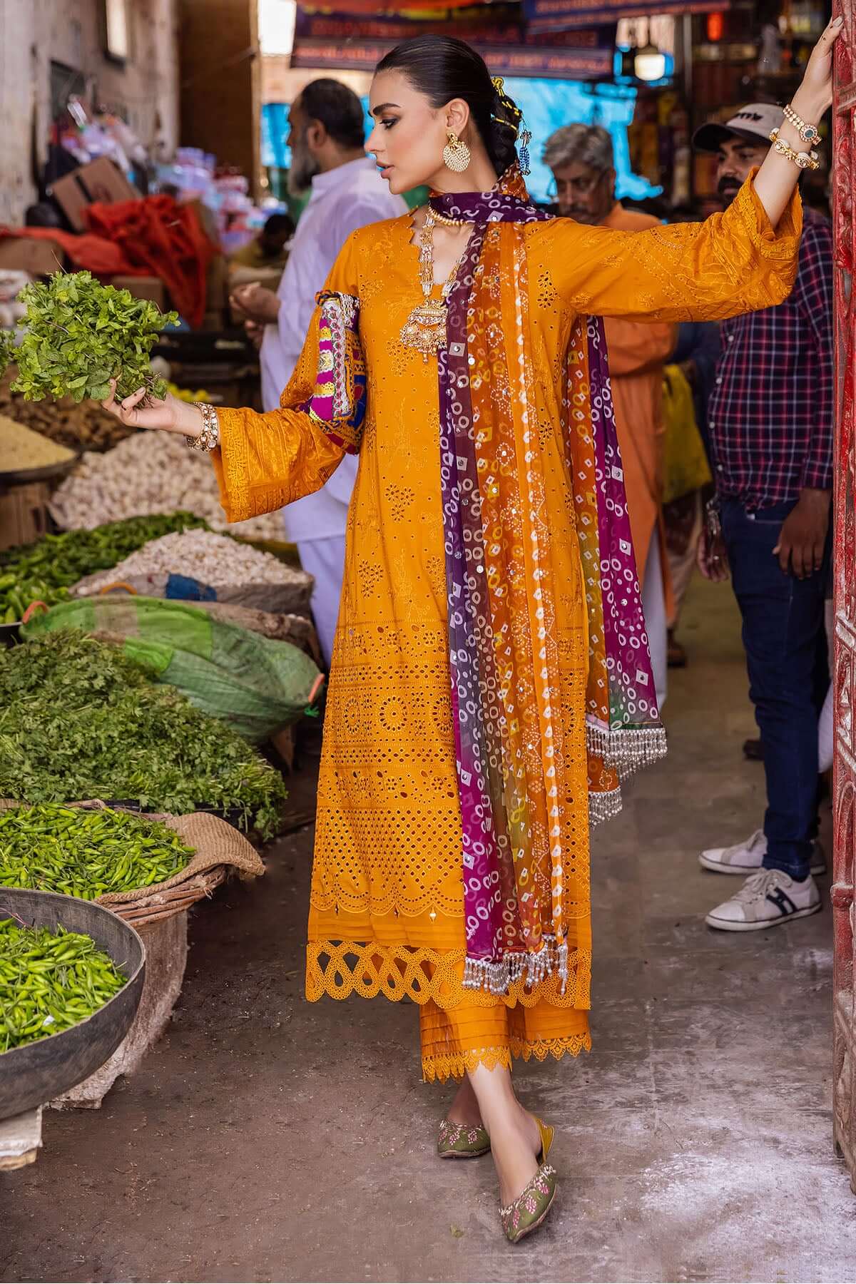 3 Piece Stitched Chikankari Dress - Ready To Wear