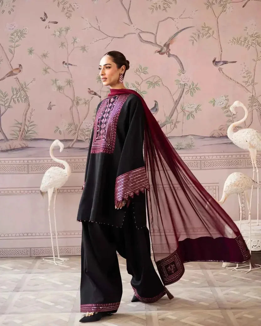 03-Piece Embroidered Lawn Suit | Ready To Wear