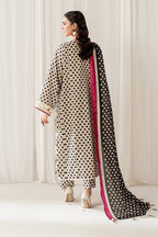 3 Piece Stitched Linen Dress - Ready To Wear