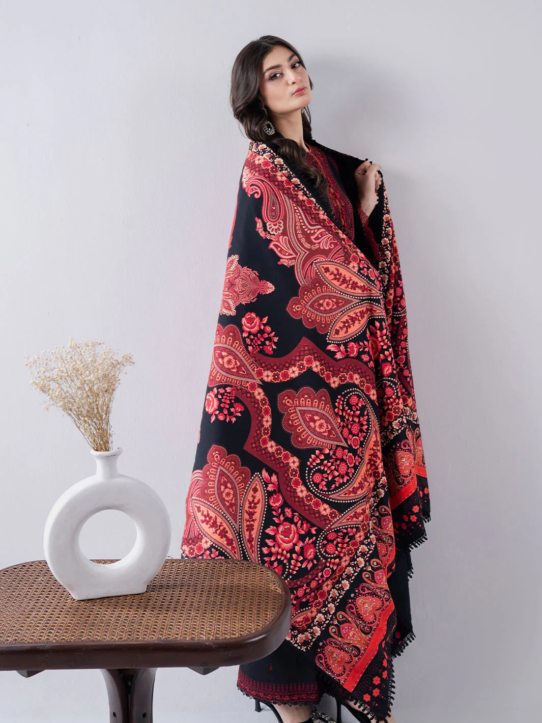 03-Piece Lawn Suit With Embroidery - Ready To Wear