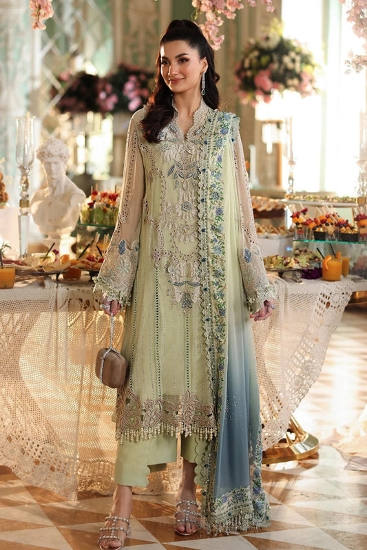 03-Piece Chiffon Suit With Heavy Embroidery - Ready To Wear