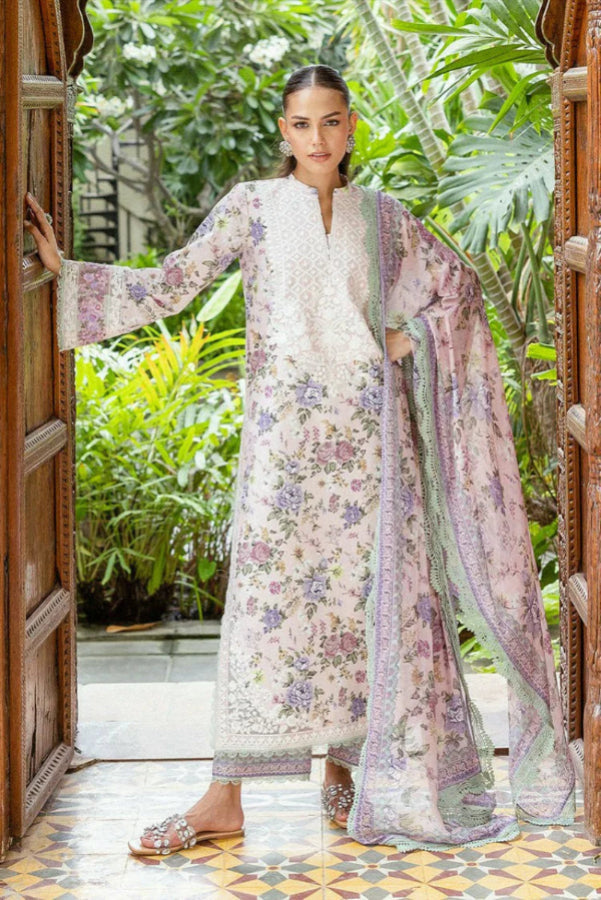 3 Piece Stitched Lawn Dress - Ready to Wear