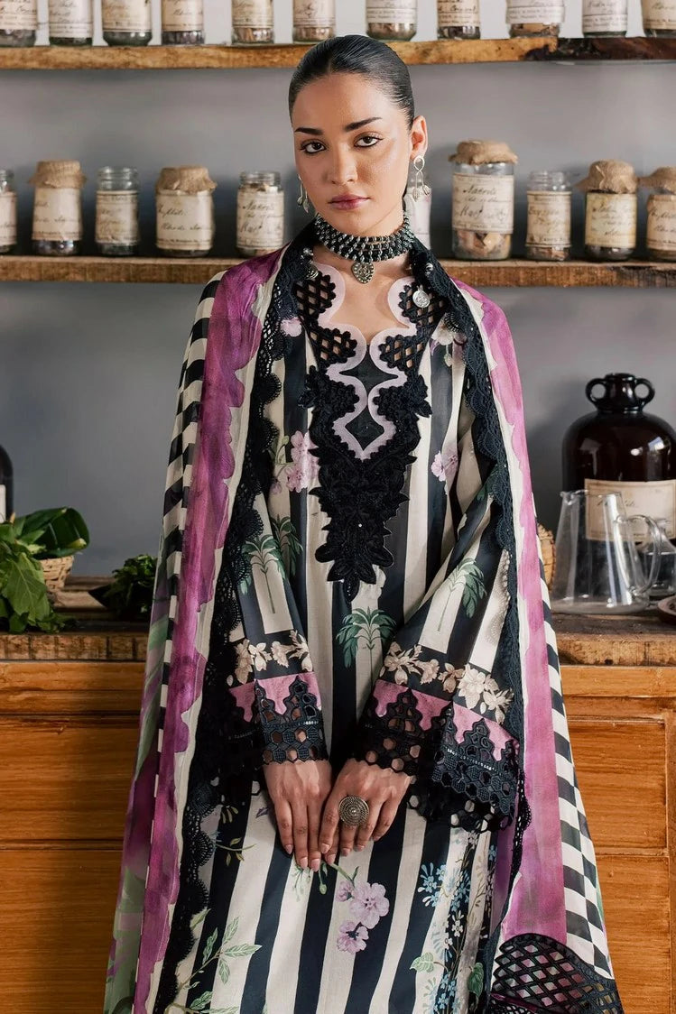 03-Piece Digital Printed Lawn Suit - Ready To Wear